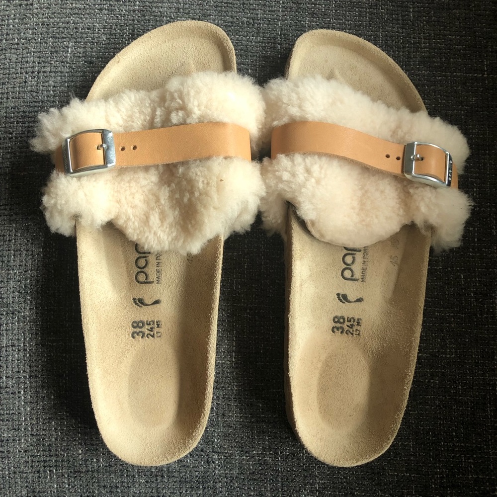 Birkenstock Papillio Shearling Sandals. NWOT